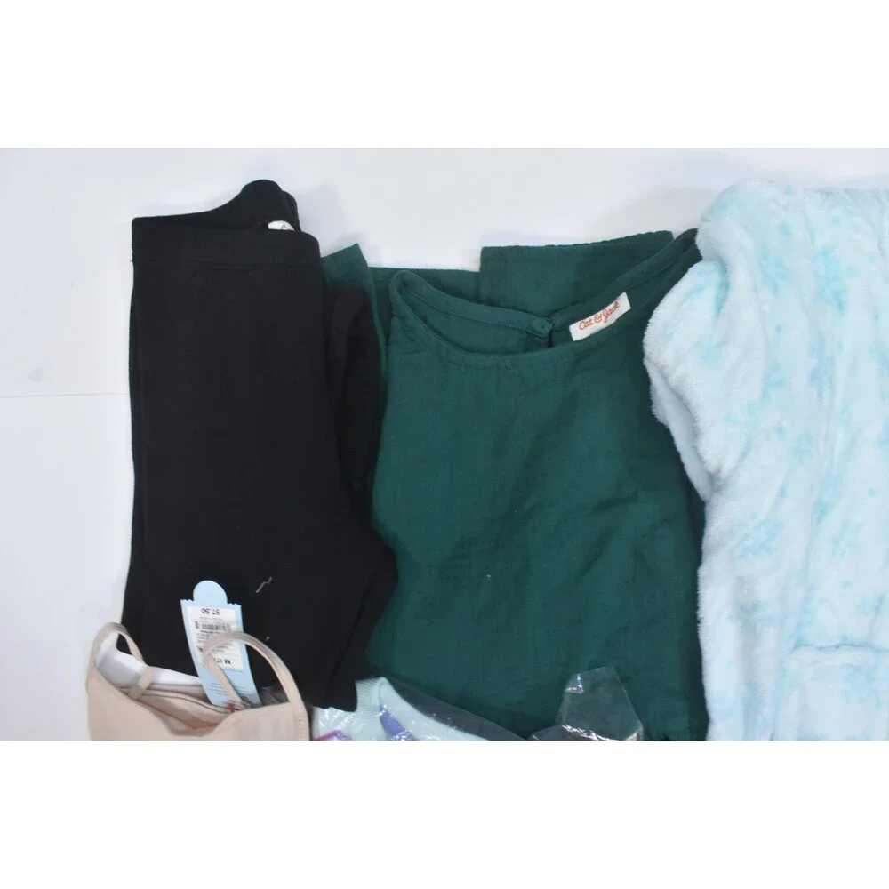 Cat & Jack Bulk Lot Of 9 Girls Size Medium 7/8 Mixed Season Tops Bottoms
